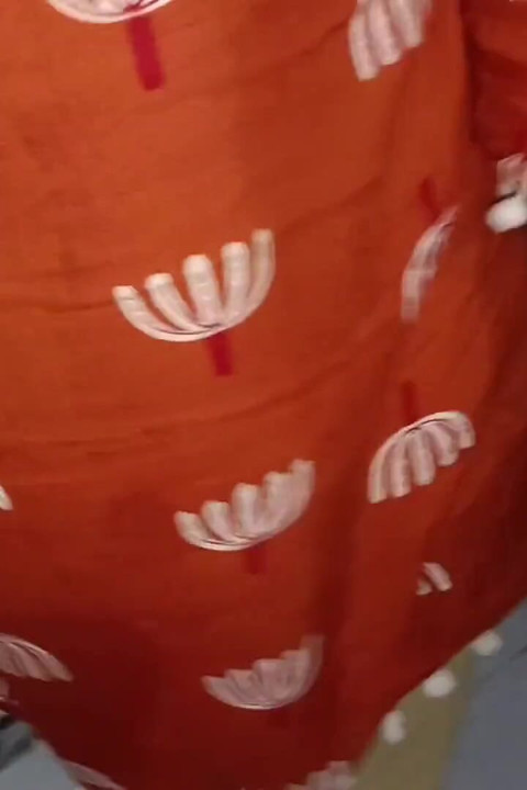 Hot Desi Messy Blowjob & Standing Dogy Style Sex Orange Dress