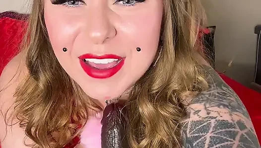 Blonde Bimbo Smokes and Gives a Blowjob!