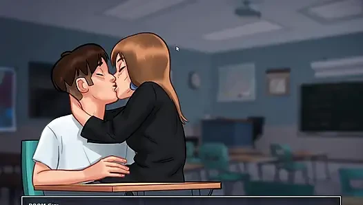 I kiss my Petite French Teacher in class in Summertime sagaI kiss my Petite French Teacher in class in Summertime sagaI kiss my