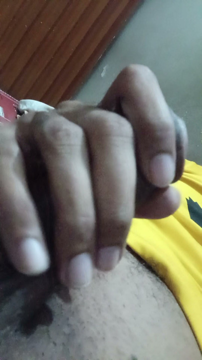 Masterbation by young, big dick let's enjoy