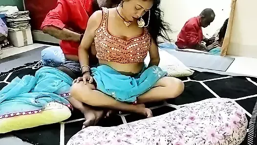 Indian desi bhabhi romance her step father hot boobs nippal clit pussy