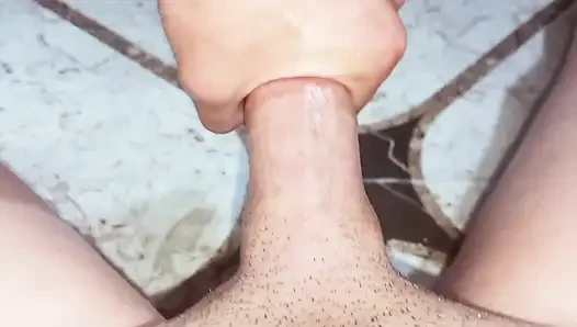 Controversial POV teaser of handjob in the bathroom