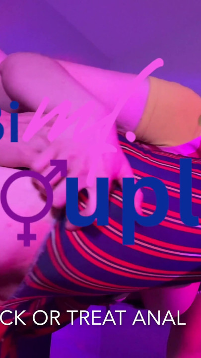 Bimfcouple - Halloween Trick or Treat Anal Fuck