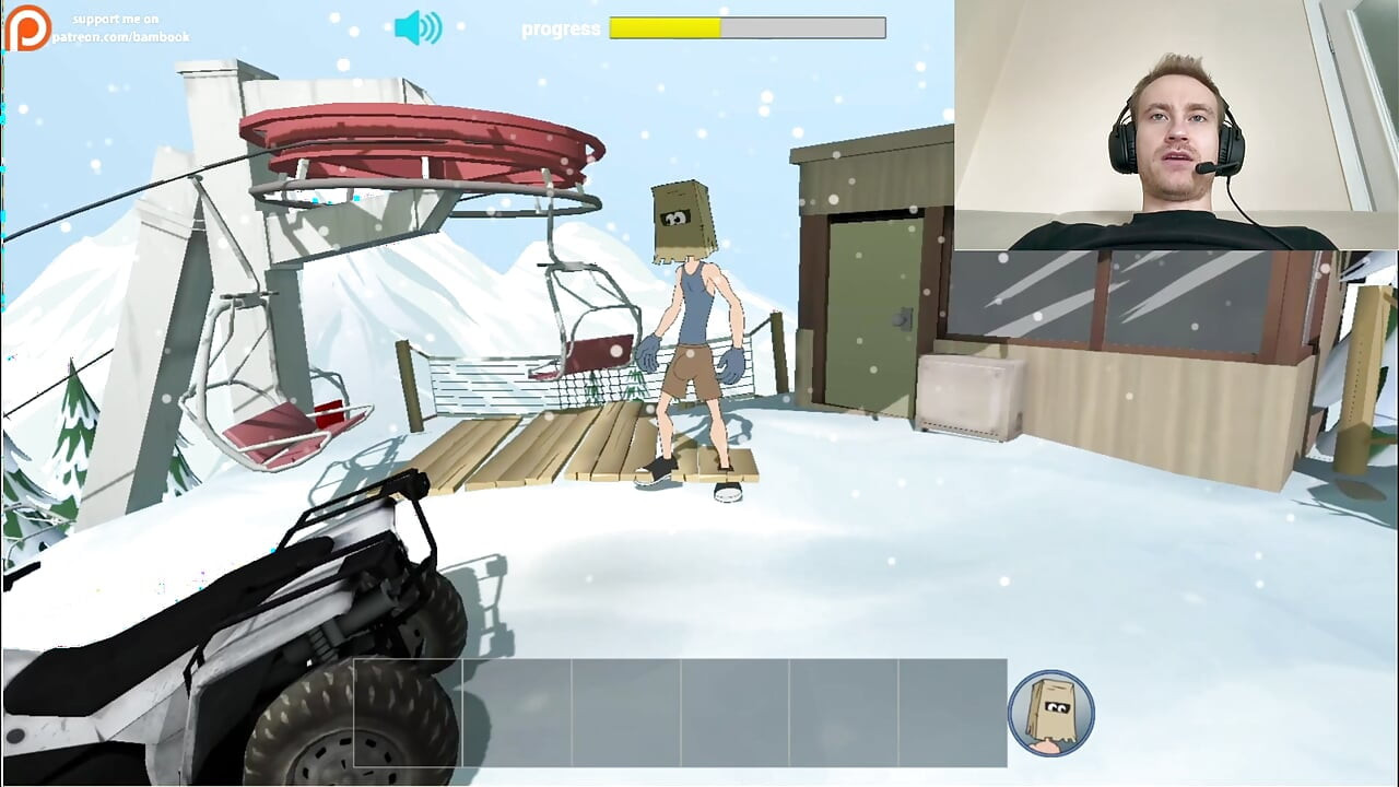 Fuckerman Winter Lovers - Fucked Juicy Woman In Game