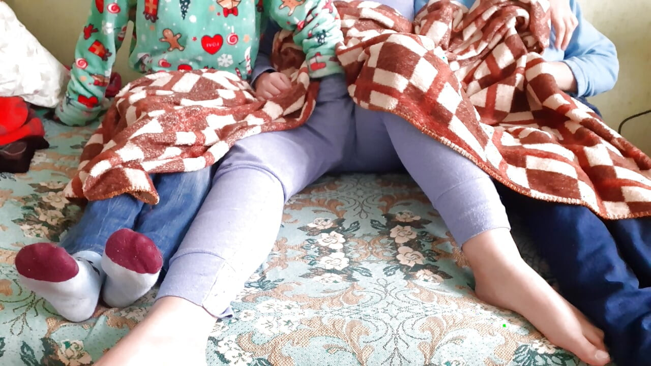 My girlfriend's sister jerked me off while the three of us were watching a TV series