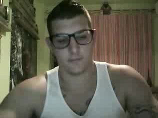 Straight guys feet on webcam #605