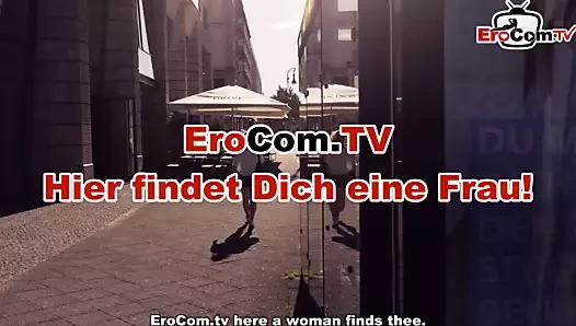 REAL ONLINE SEXDATE - German couple on romantic date – big tits