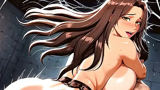 Sultry Brunette Beauty with Voluptuous Curves