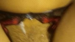 sex in panties,hairy pussy cumshot