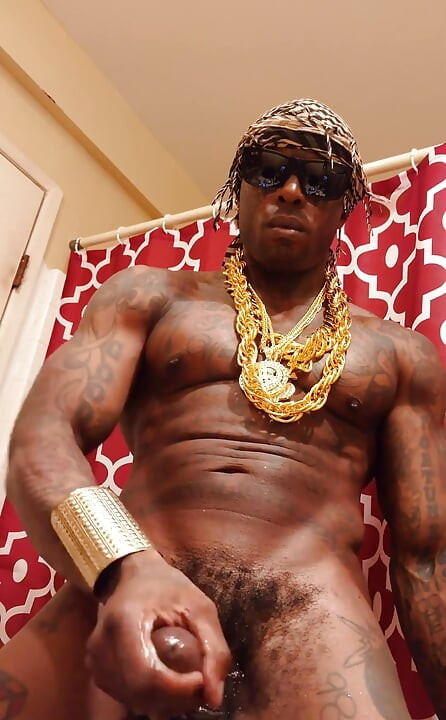 Bbc Worship Hallelujah Johnson - Just Dick and Cock with A Cumshot -  Tall Dark Chocolate Muscles Tattoos Hunk
