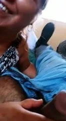 Tia mamando sobrino