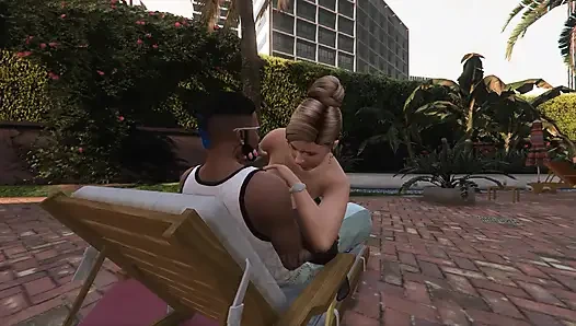 GTA 5 Franklin and Amanda Full 35 min Movie in Michael's House