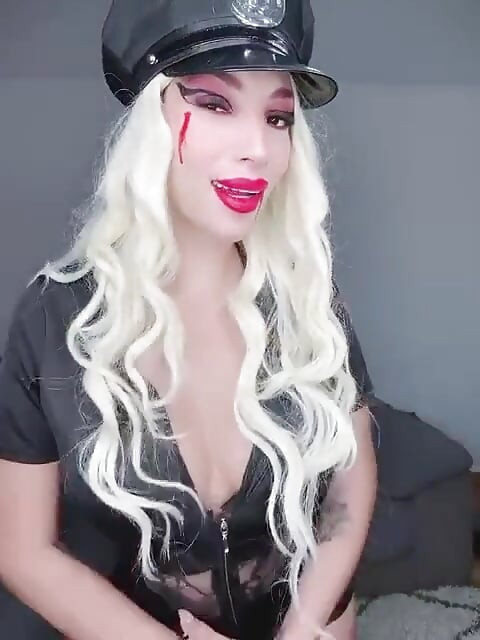 Cosplay instrucciones de paja, policía, sexo caliente halloween
