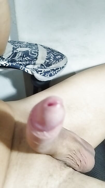 A jerk-off on a hard cock