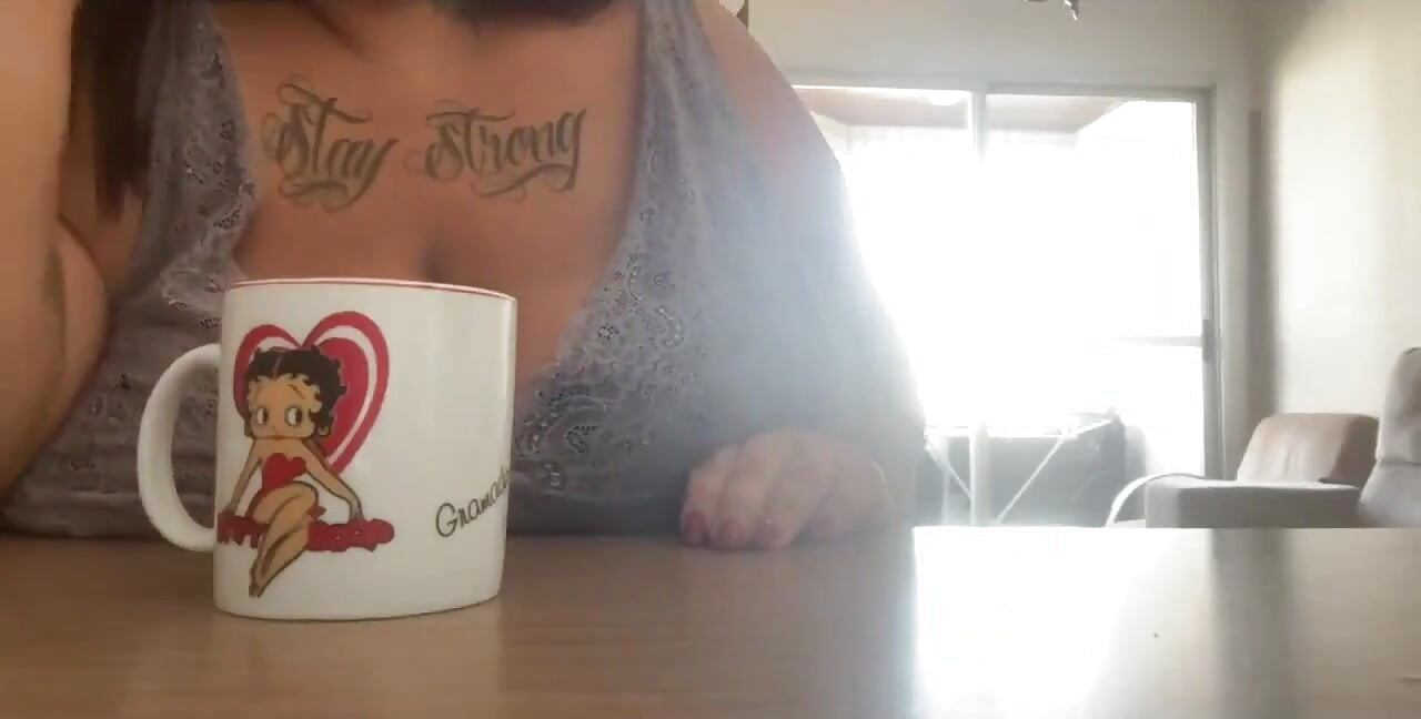 Naughty Eating Breakfast and Showing off - Mary Jhuana