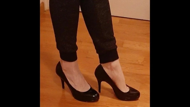 Cum on aunties patent heels