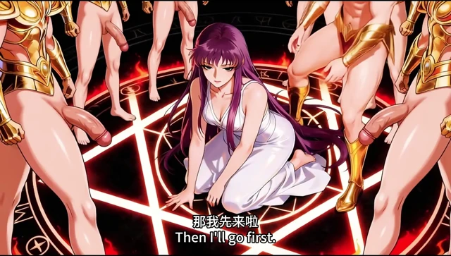 Saint Seiya: Athena vs 12 Gold Saints Gangbang, sex in the swimming pool, blowjob, ASMR,3P,Train,Doggy Style,