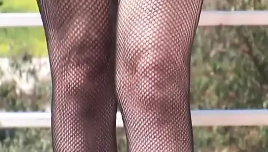 Blonde mistress is on her knees sucking off sex slave