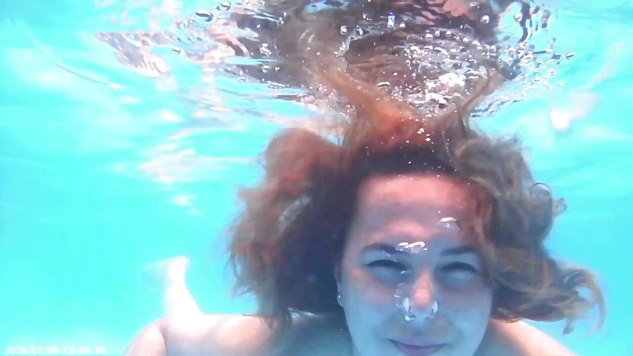Breath Holding Underwater in Pool