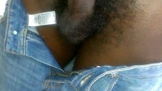 My Big black cock in jeans part 2