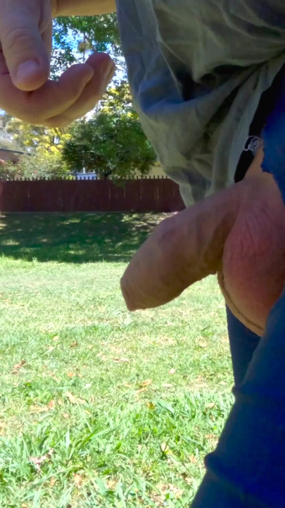 Memorable moment from "Straight guy heads out for a walk with his cock out in public exhibitionist dare"