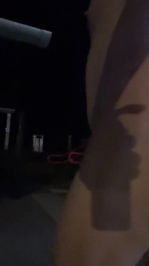 Naked walking on train station