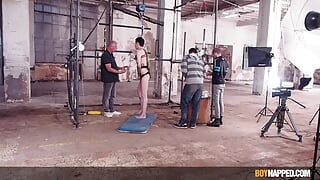Boynapped - Sub Enjoying It Too Much Part 1: Aroused Twink Loves Feet Tickles And Spanking