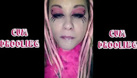 Cum Drooling with Slurping Sounds Extended.
