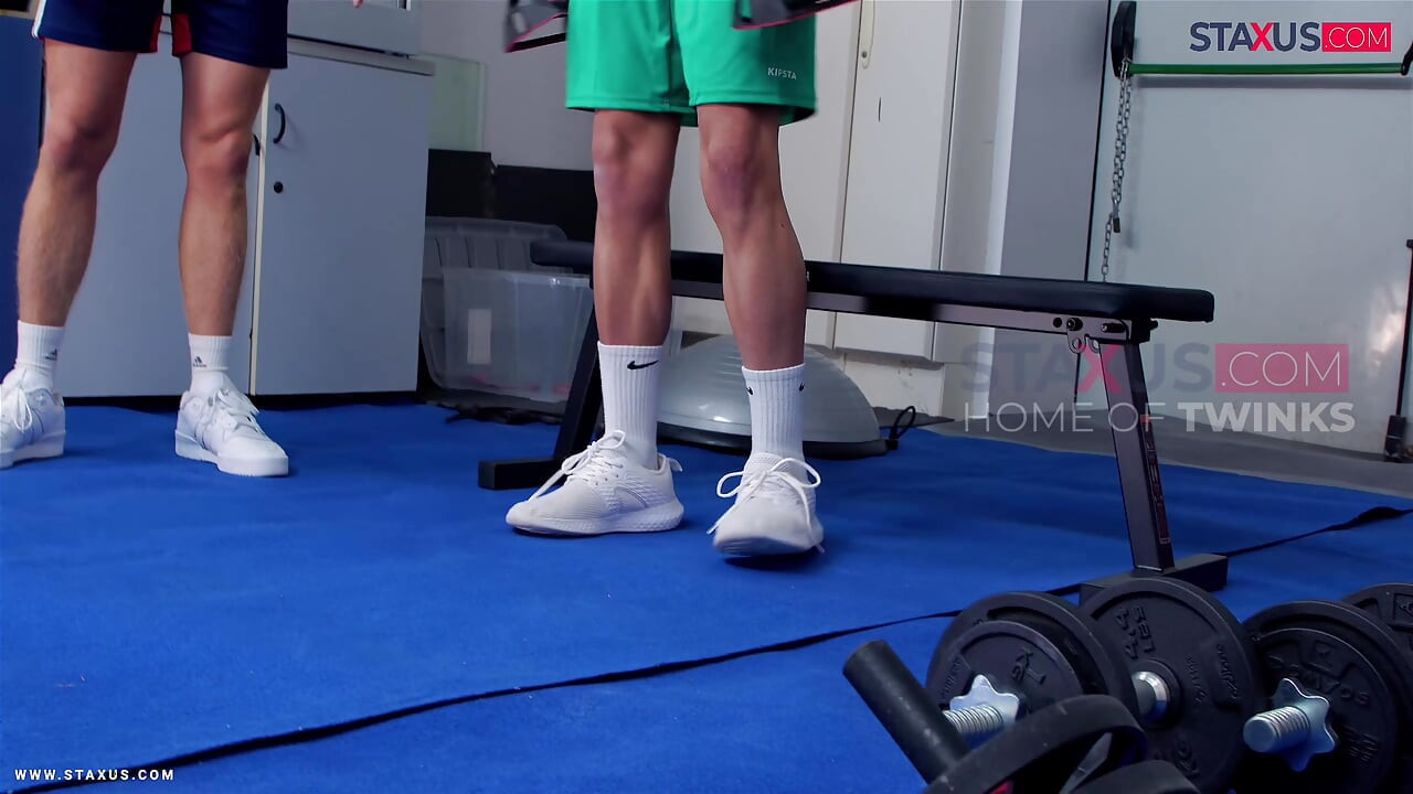 STAXUS :: Hot Coach Destroyed My Ass in the Gym After Training Session!