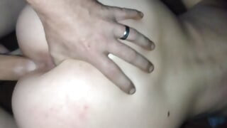 Big mushroom cock stretches both tight wholes