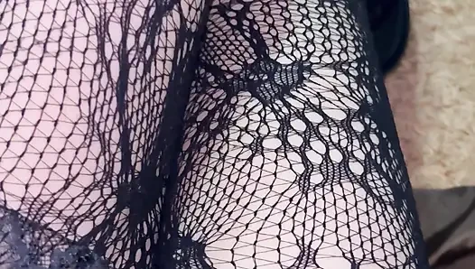 Playing with My Legs in Sexy Stocking and Boots