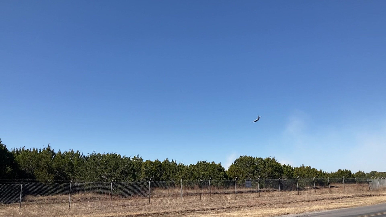 Airplane Flying near Blanco Texas