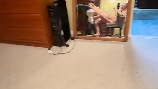 Komşu orta yaşlı seksi kadın çok iyi bir evli kadın