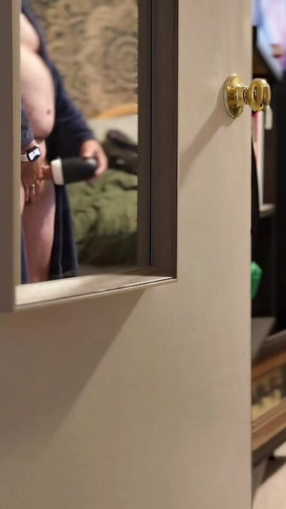 Caught him watching porn using his toy