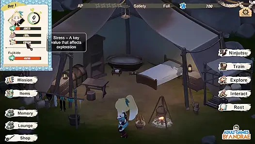 Flee, My Elven Ninja! 3D Gameplay Part 2 - Lizet’s Training and Exploration Begins