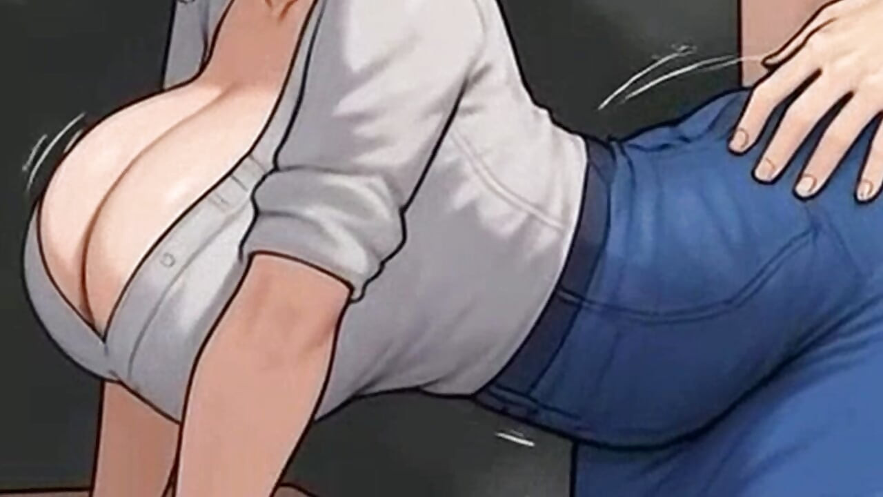 Waifu เลขา มุมมองคนเย็ด - ยายน่าเย็ดผมขาวและแกล้งเสียวในออฟฟิศผมสีน้ําตาลแดง