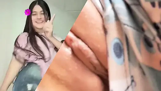 I masturbate with my stepfather I show him my big tits