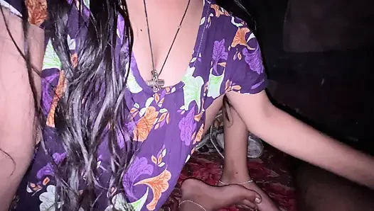 My girlfriend help me to handjob on the hug day