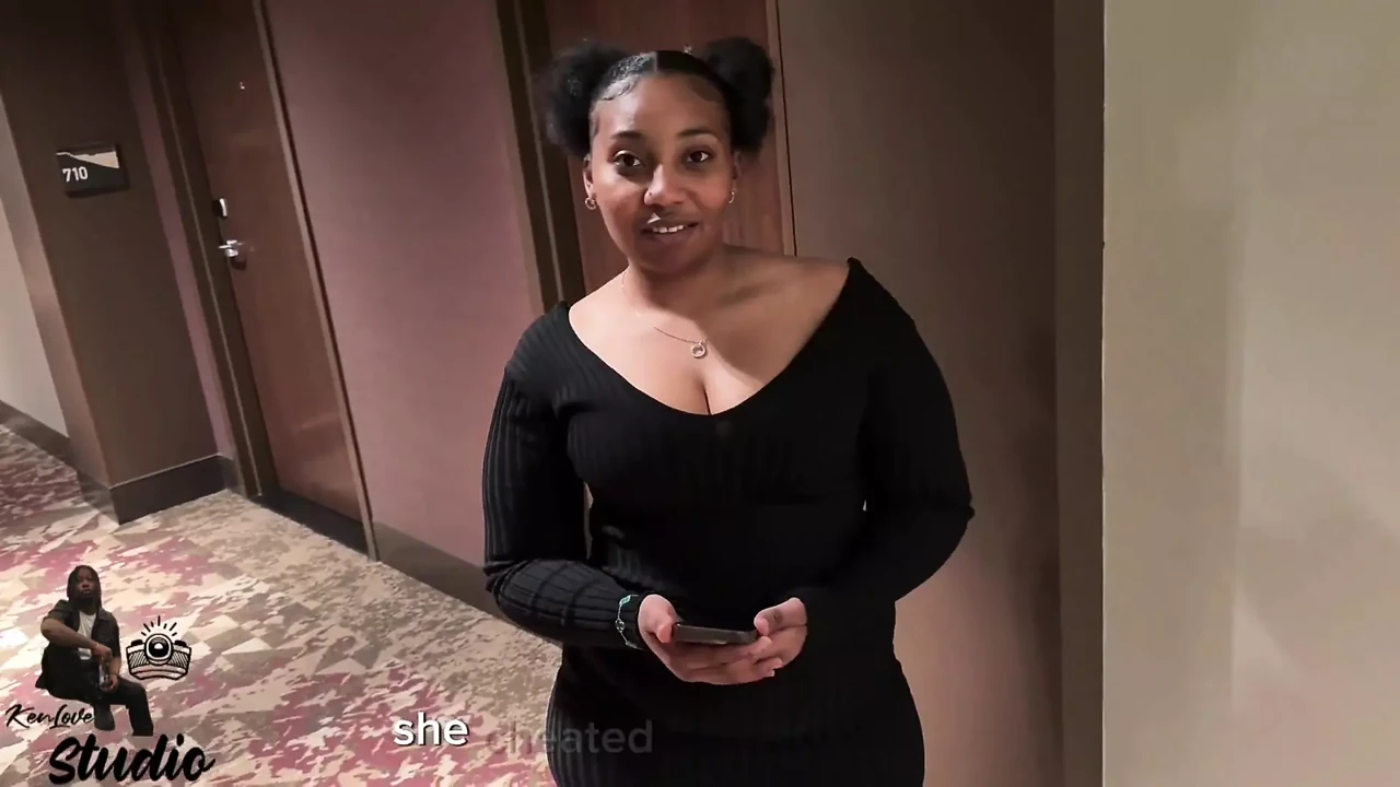 Dude Was Having a Bad Day Things Turned Around Quickly When He Ran Into This Pretty Thick Ebony