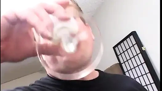 Preggo MILF banged hard by two huge poles