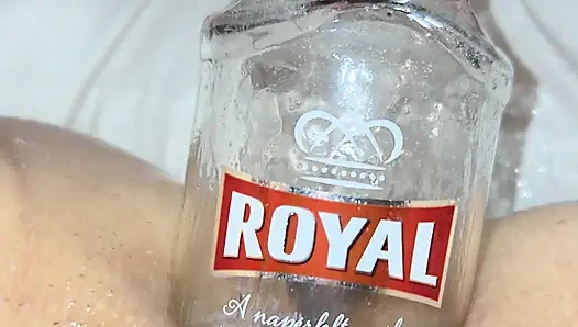 Extreme Anal Insertion with a Bottle Close up