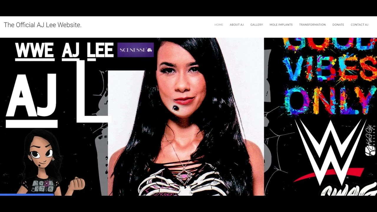 Aj Lee montre son site officiel!