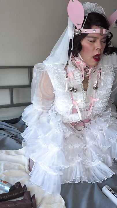Sissy Bride Riding Her Doll