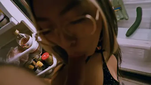 Late Night Kitchen Snack Turns Into a Protein Facial