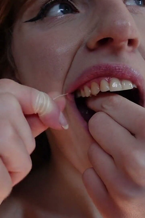I Clean My Teeth with Dental Floss