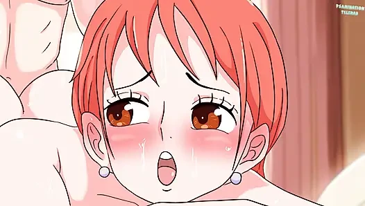 Nami, webcam-mädchen! One Piece hentai (porno-anime-sex) 4K 2026