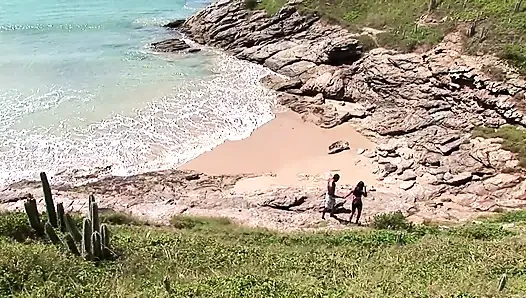 Fuck my latin pussy on beach