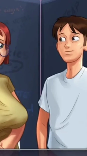 Iconic moment from "new bog stepmom in summertime saga"