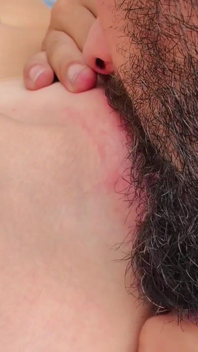 Bearded Man Devours Her Pussy with Intense Tongue & Fingers Until She Squirt-Cums Hard in His Mouth | Clip 2