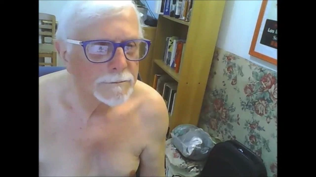 white hair wanker
